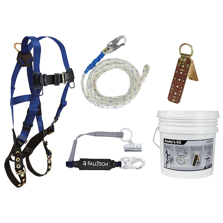 Falltech Universal Fit Fall Protection Kit, Specifications Met: ANSI Z359, OSHA 1926 8595A